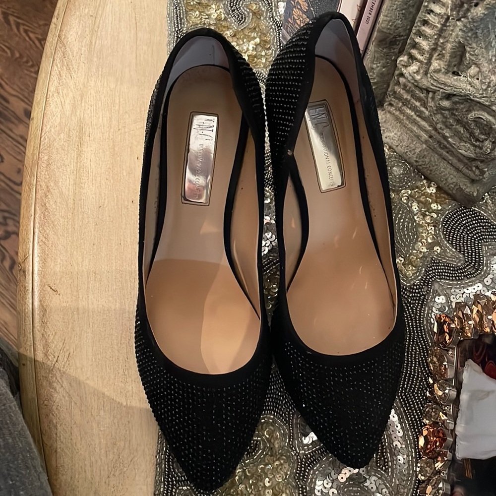 Sparkle black heels